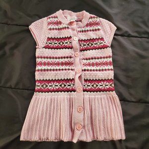 girl 2t short sleeve button front sweater